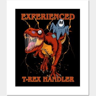 Experienced T-REX Handler Halloween Posters and Art